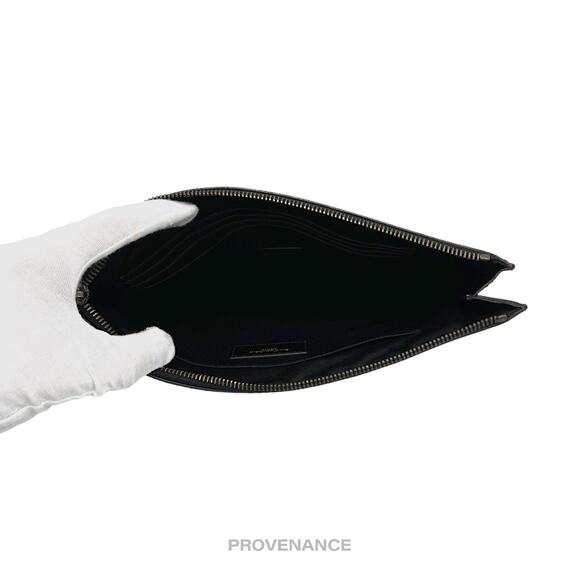 🔴 Saint Laurent Paris SLP Zip Pouch - YSL Monogram Brown - Picture 7 of 9